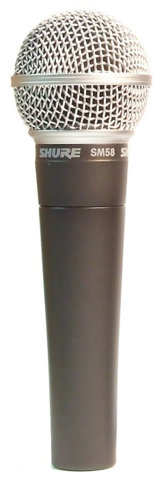 Shure SM-58, A microphone in the PA system